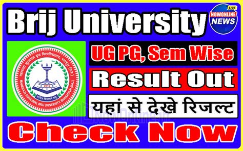 brij university result|brij university official website.